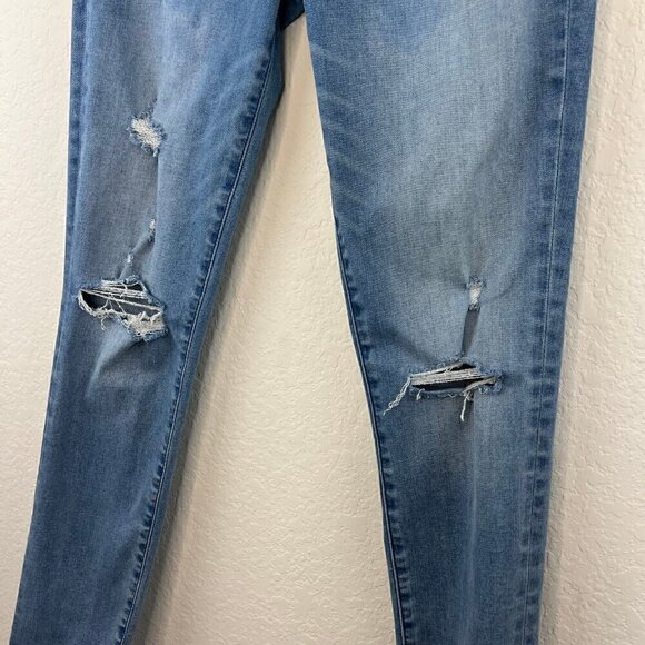 Abercrombie & Fitch Ultra High Rise Super Skinny Distressed Jeans Size 29 / 8R - Picture 4 of 10
